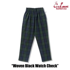 画像3: COOKMAN  シェフパンツ Chef Pants Woven Black Watch Check (3)