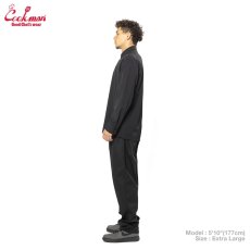 画像11: COOKMAN  ワークシャツ Long Sleeve Work Shirts Black (11)