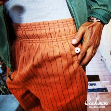 画像16: COOKMAN  シェフパンツ Chef Pants Semiwide Herringbone Stripe Brick (16)