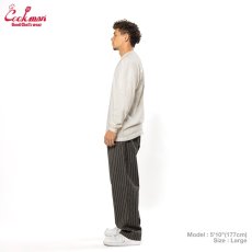 画像30: COOKMAN  シェフパンツ Chef Pants Semiwide Herringbone Stripe Charcoal (30)