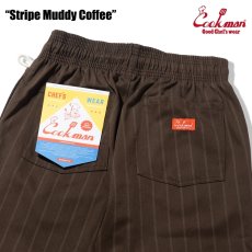 画像6: COOKMAN  シェフパンツ Chef Pants Stripe Muddy Coffee (6)