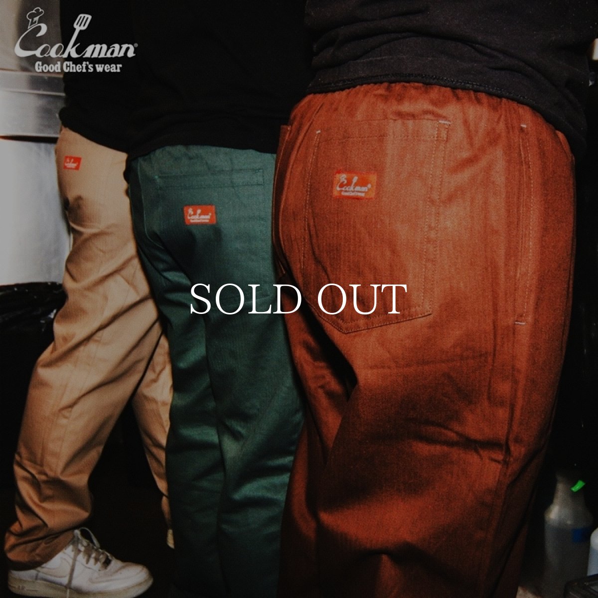 画像28: COOKMAN  シェフパンツ Chef Pants Herringbone Evergreen (28)