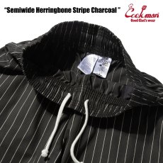 画像5: COOKMAN  シェフパンツ Chef Pants Semiwide Herringbone Stripe Charcoal (5)