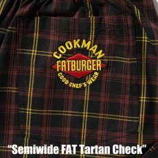 画像7: COOKMAN  シェフパンツ Chef Pants Semiwide FAT Tartan Check (7)