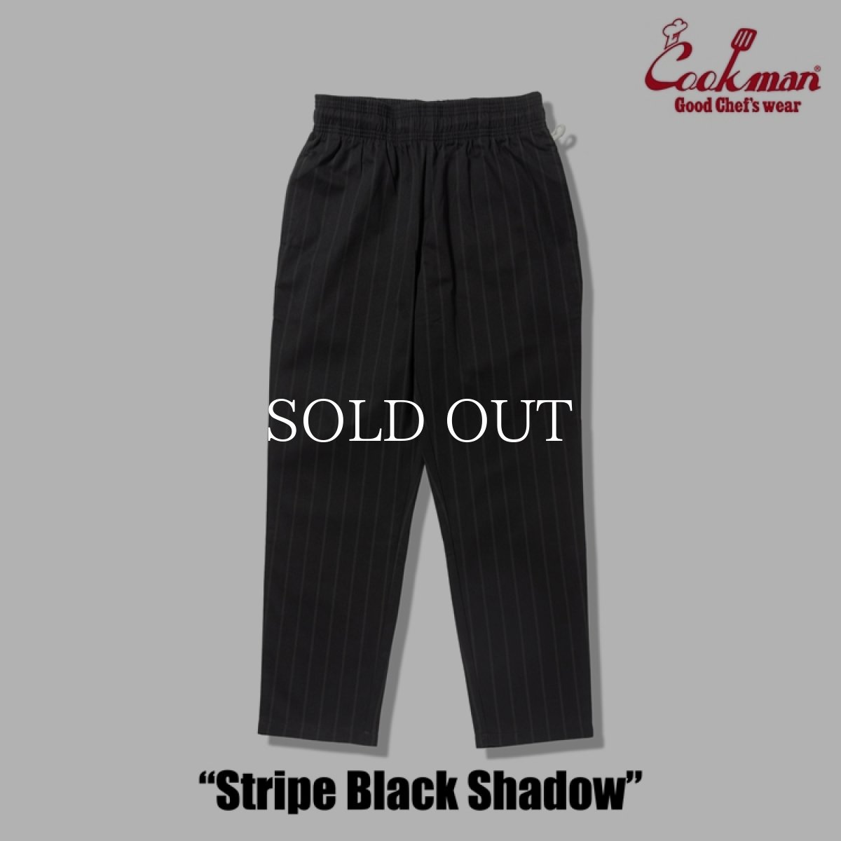 画像4: COOKMAN  シェフパンツ Chef Pants Stripe Black shadow (4)