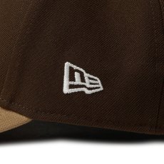 画像6: NEW ERA  9FORTY 2-Tone Woven Label サンディエゴ・パドレス ウォルナット カーキバイザー (6)