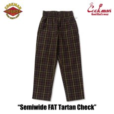 画像3: COOKMAN  シェフパンツ Chef Pants Semiwide FAT Tartan Check (3)