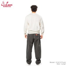 画像31: COOKMAN  シェフパンツ Chef Pants Semiwide Herringbone Stripe Charcoal (31)