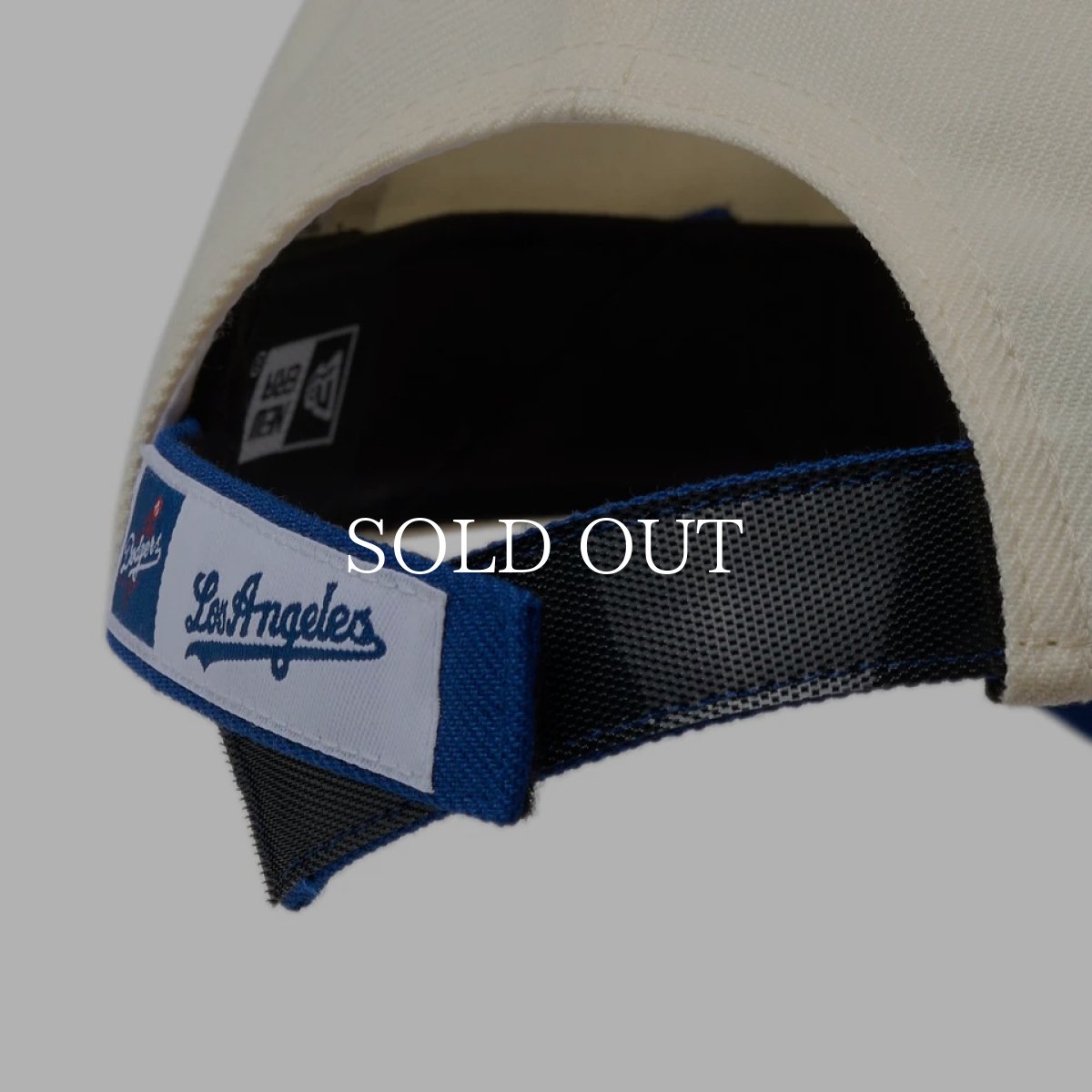 画像7: NEW ERA  9FORTY 2-Tone Woven Label ロサンゼルス・ドジャース クローム ロイヤルバイザー (7)