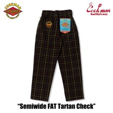 画像4: COOKMAN  シェフパンツ Chef Pants Semiwide FAT Tartan Check (4)