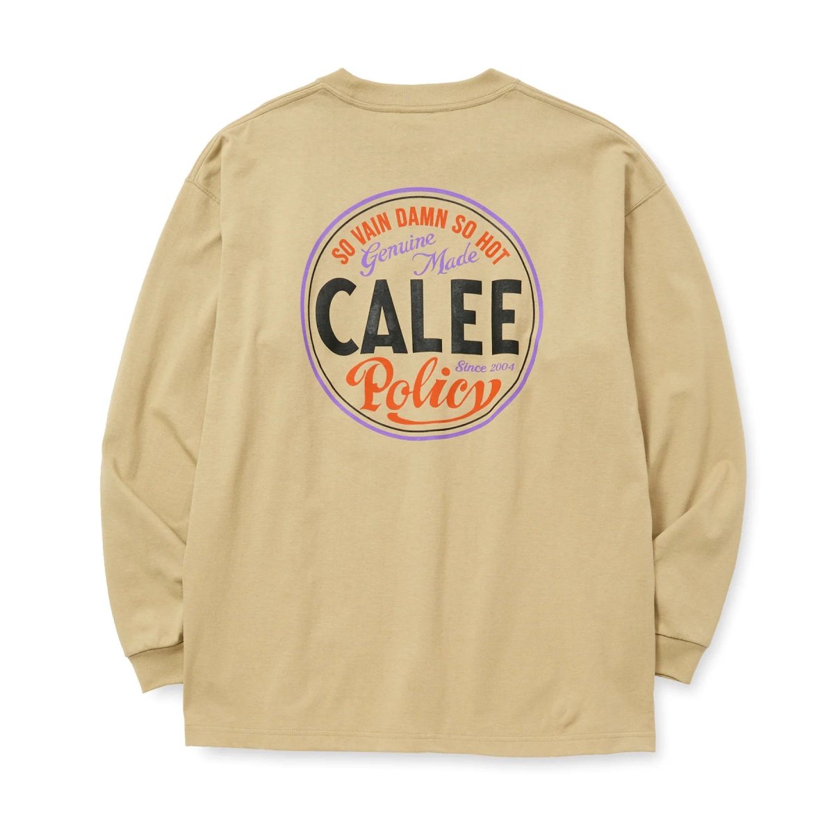 画像4: CALEE  VINTAGE TYPE CIRCLE LOGO L/S TEE (4)