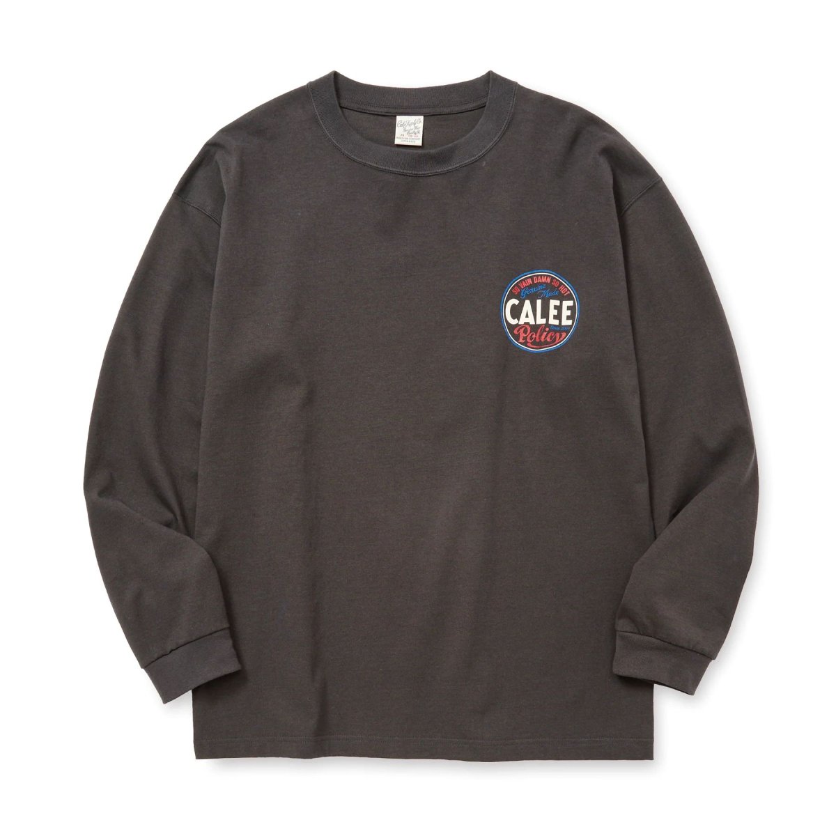 画像5: CALEE  VINTAGE TYPE CIRCLE LOGO L/S TEE (5)