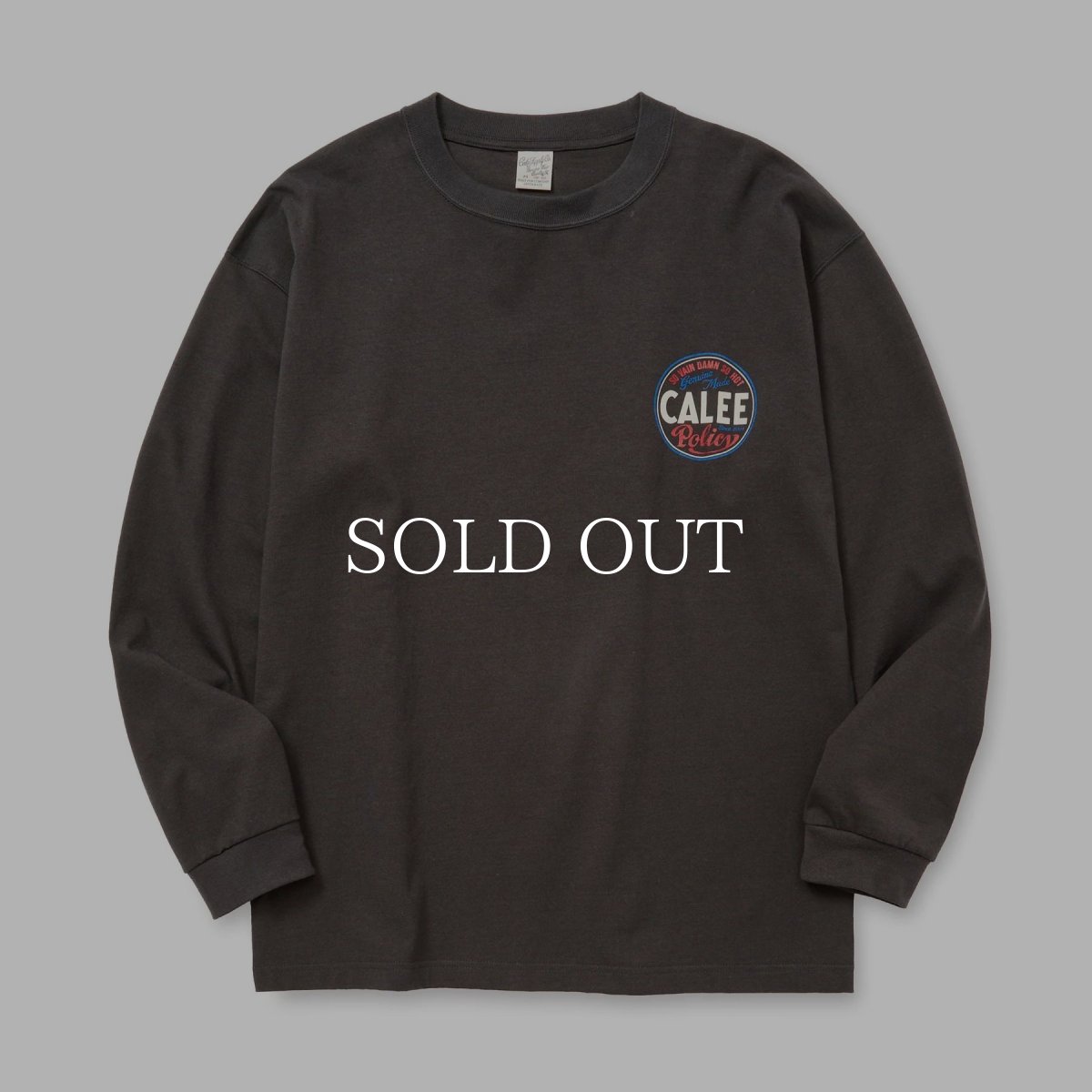 画像5: CALEE  VINTAGE TYPE CIRCLE LOGO L/S TEE (5)