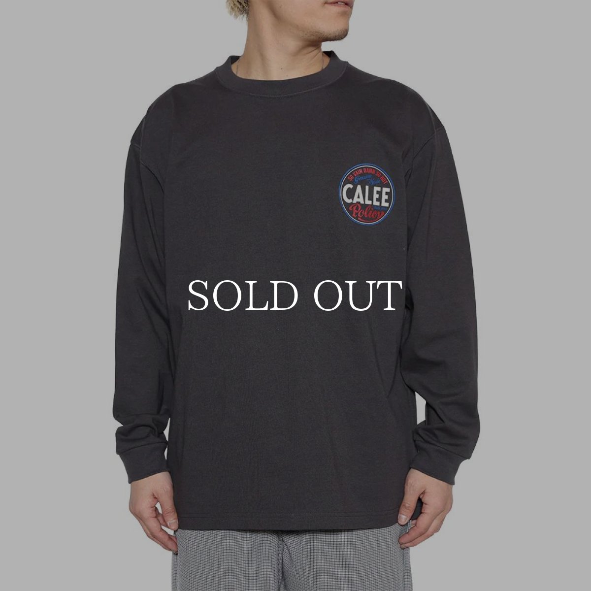 画像10: CALEE  VINTAGE TYPE CIRCLE LOGO L/S TEE (10)