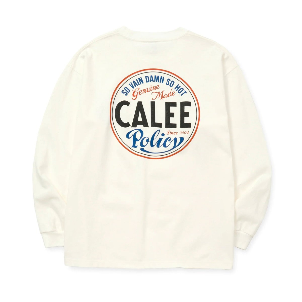 画像2: CALEE  VINTAGE TYPE CIRCLE LOGO L/S TEE (2)