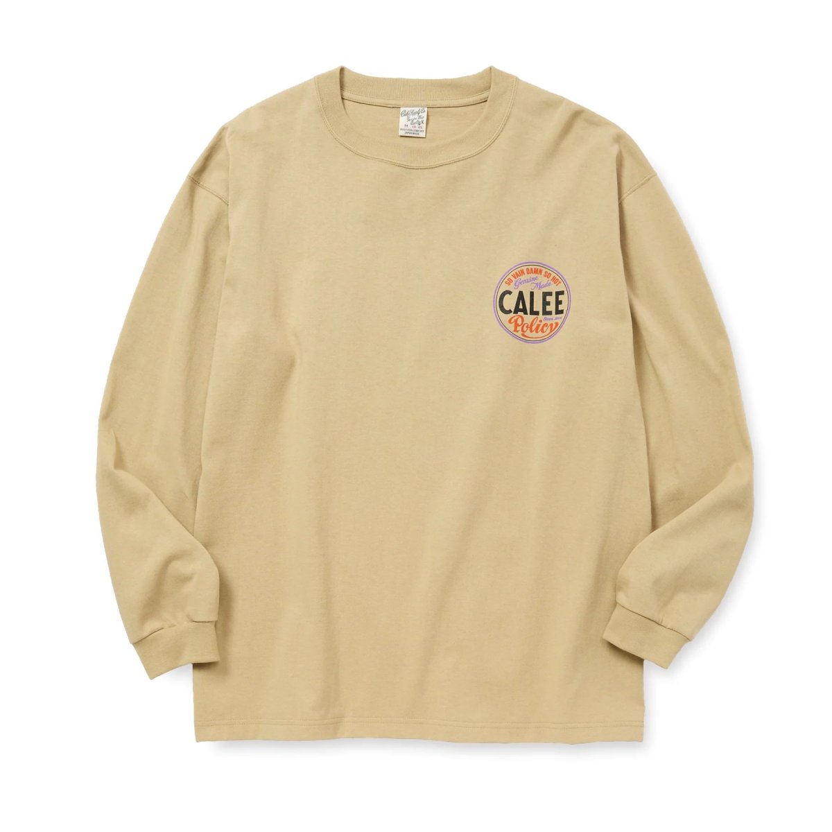 画像3: CALEE  VINTAGE TYPE CIRCLE LOGO L/S TEE (3)