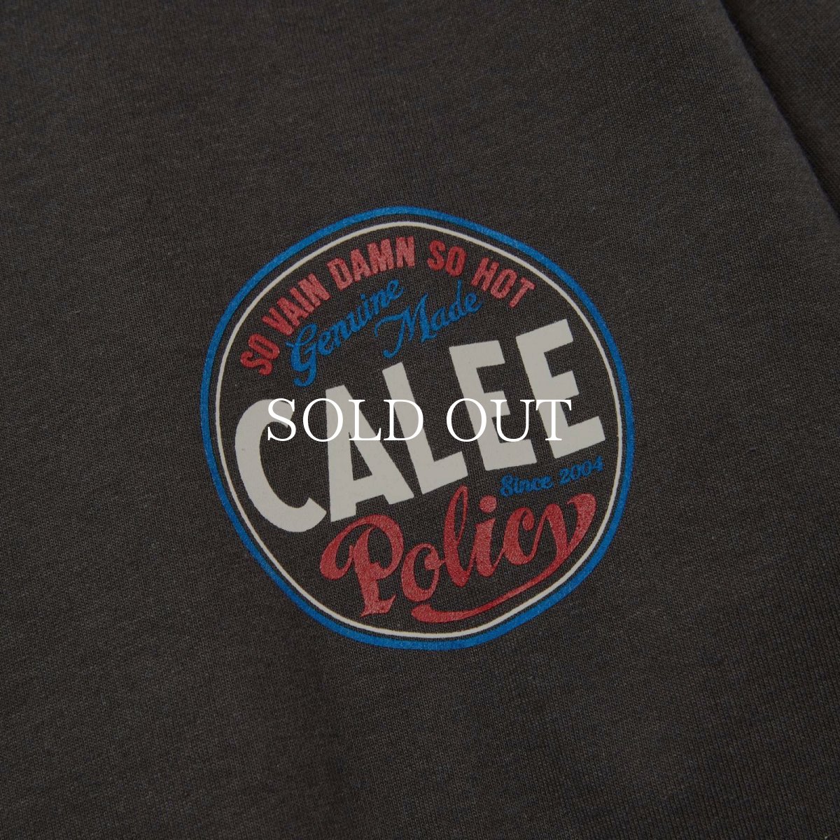 画像8: CALEE  VINTAGE TYPE CIRCLE LOGO L/S TEE (8)