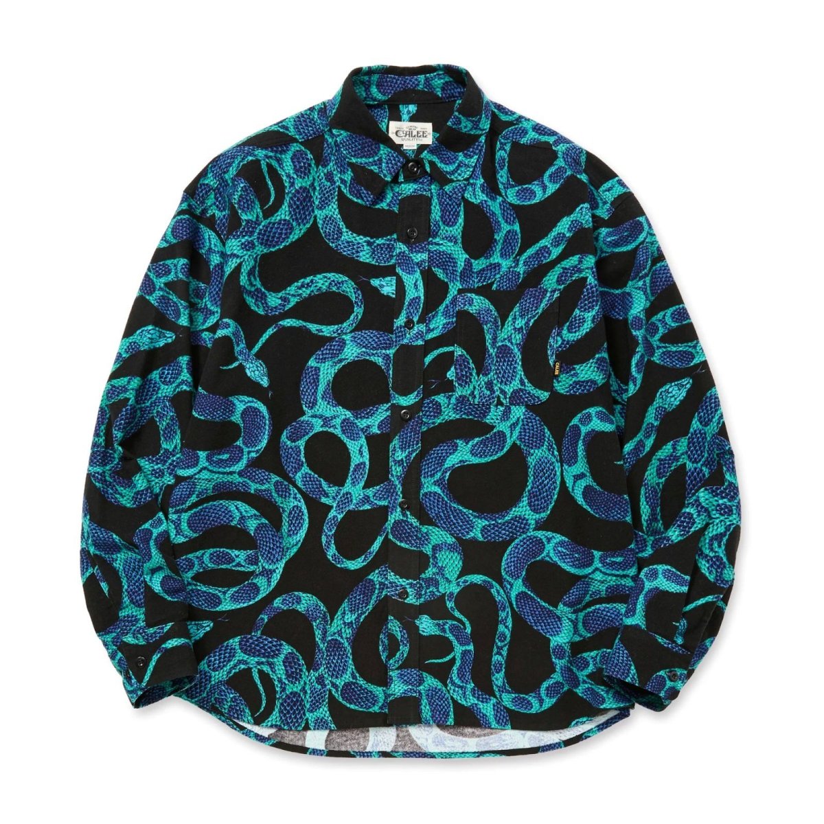 画像2: CALEE  PRINT NEL L/S SH <SNAKE PATTERN> (2)