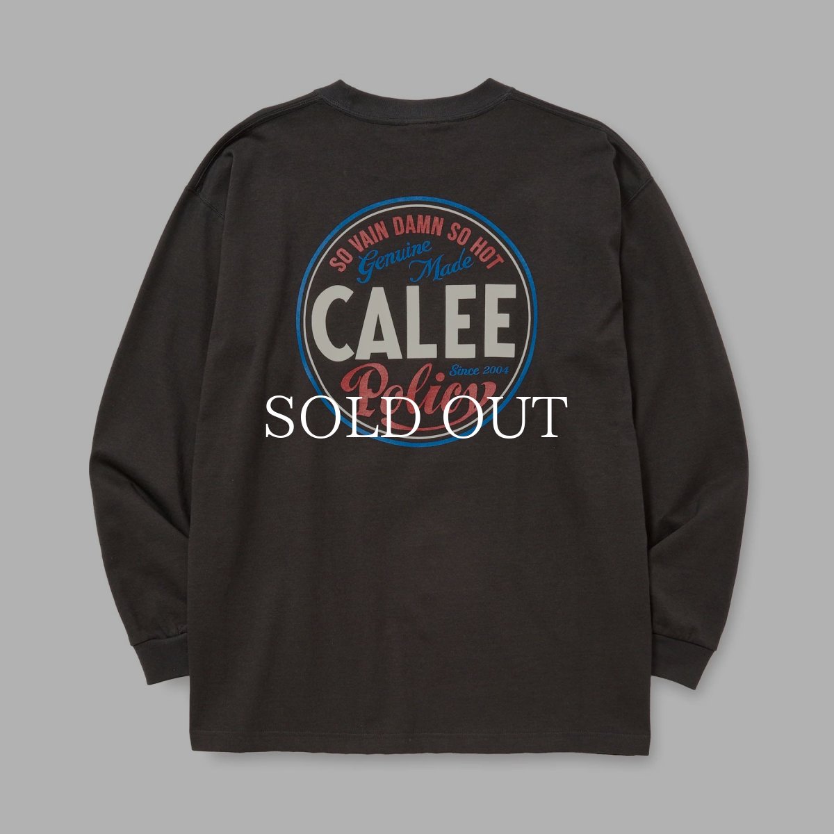 画像6: CALEE  VINTAGE TYPE CIRCLE LOGO L/S TEE (6)