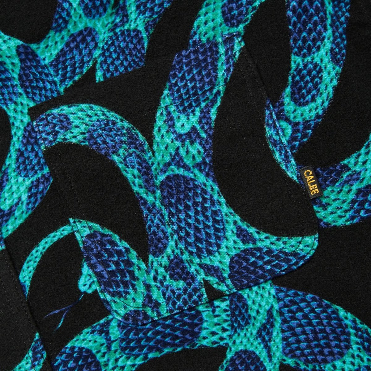 画像6: CALEE  PRINT NEL L/S SH <SNAKE PATTERN> (6)