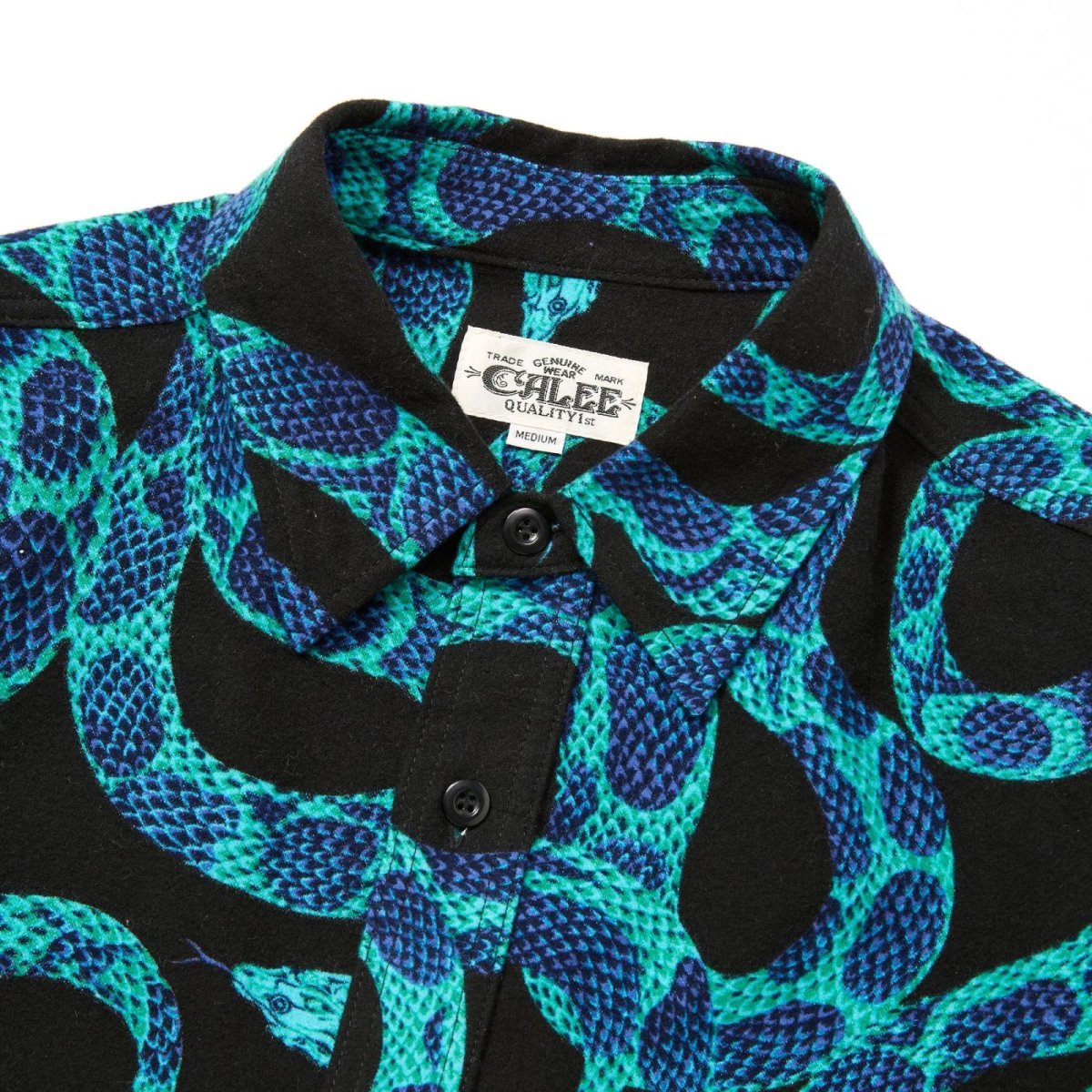 画像4: CALEE  PRINT NEL L/S SH <SNAKE PATTERN> (4)