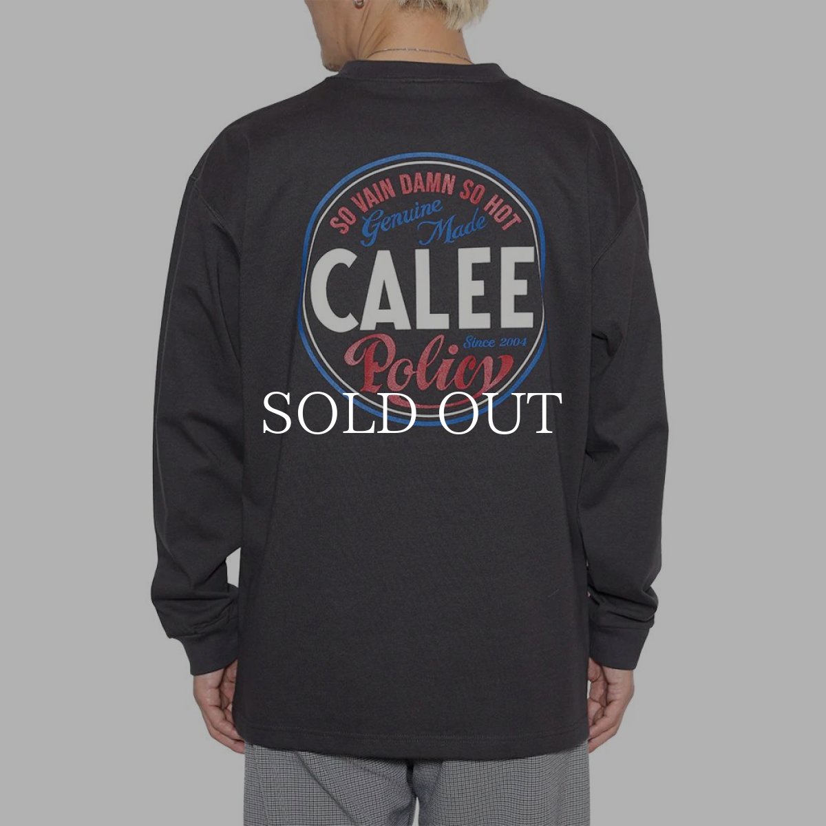 画像11: CALEE  VINTAGE TYPE CIRCLE LOGO L/S TEE (11)