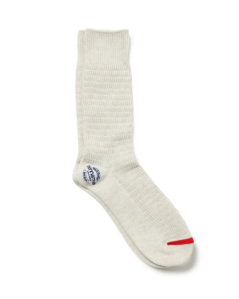 画像1: nonnative  DWELLER SOCKS HI C/N/P WOVEN (1)