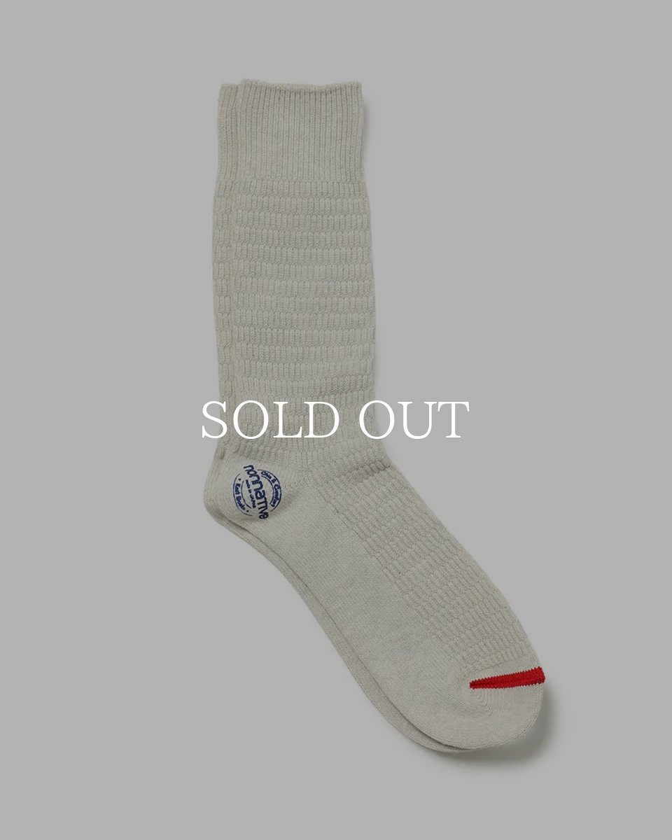 画像1: nonnative  DWELLER SOCKS HI C/N/P WOVEN (1)
