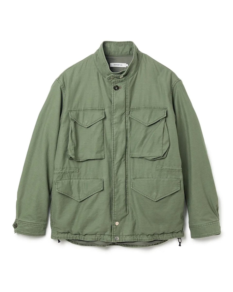 画像1: nonnative  TROOPER JACKET COTTON BACKSATIN PIGMENT DYE WITH WINDSTOPPER® (1)