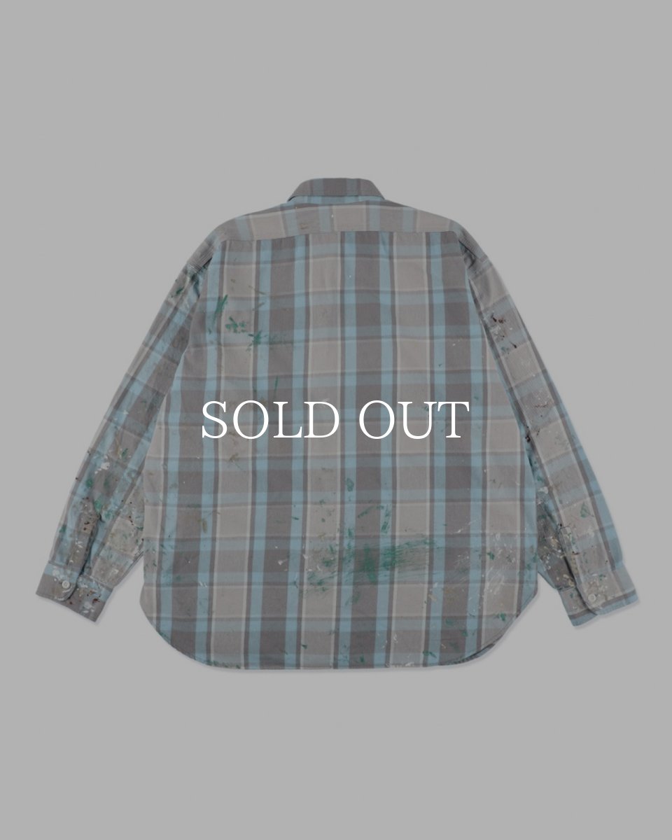 画像2: BOW WOW  PAINTER'S PAINT STAINED FLANNEL SHIRT (2)