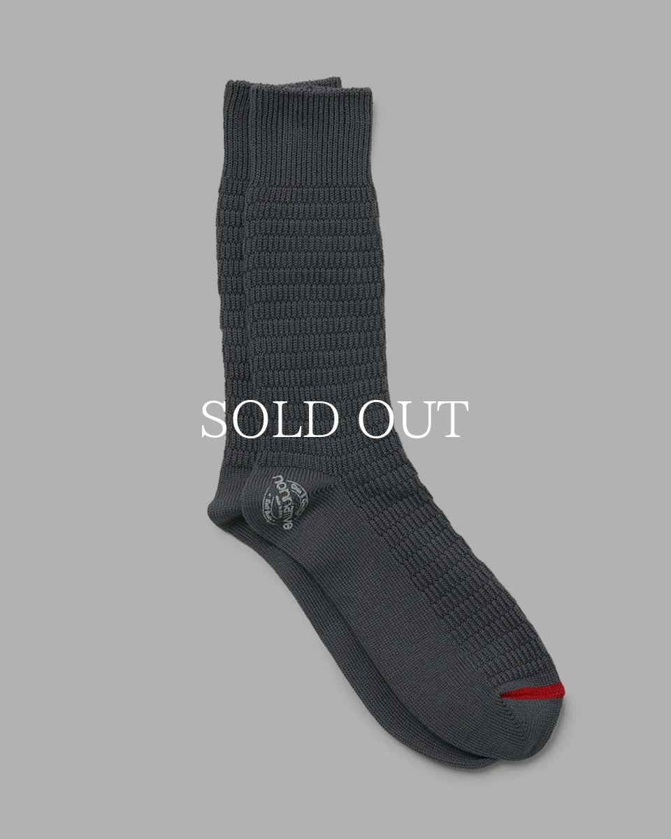 画像2: nonnative  DWELLER SOCKS HI C/N/P WOVEN (2)