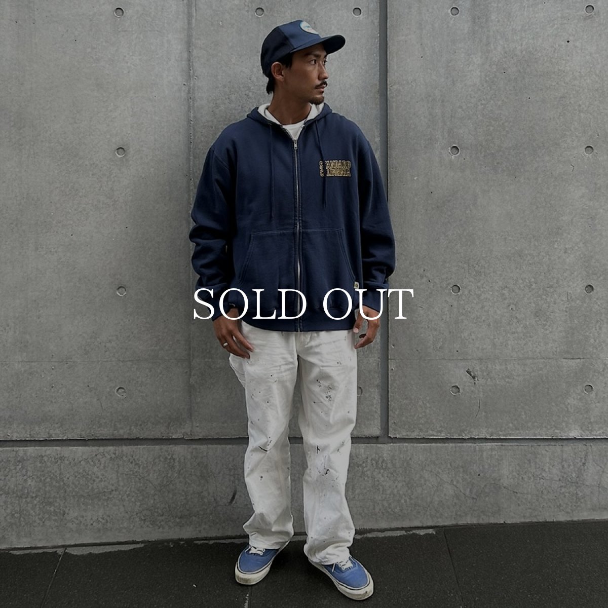 画像4: STANDARD CALIFORNIA  RUSSELL ATHLETIC / SD W Face Logo Zip Hood Sweat (4)