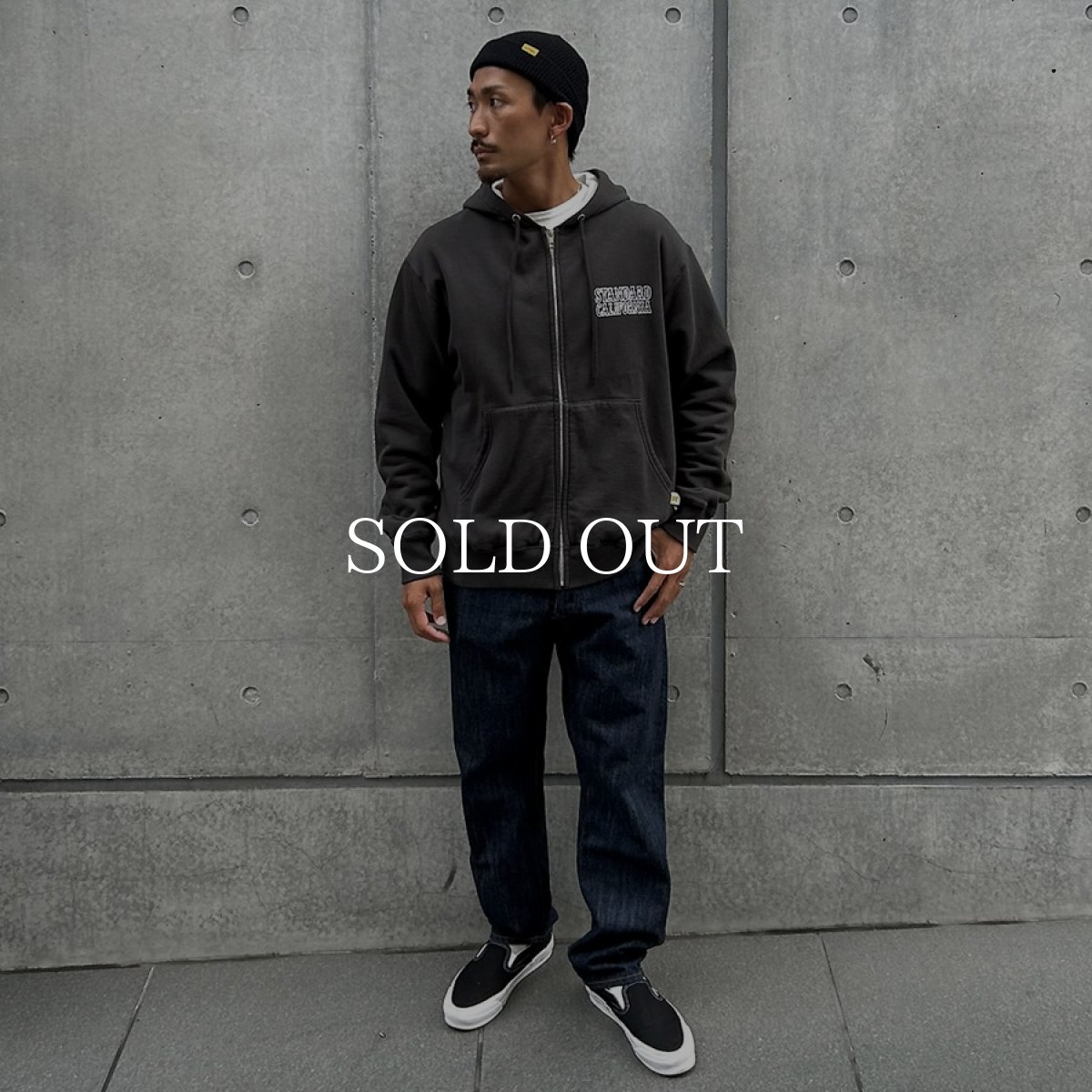 画像3: STANDARD CALIFORNIA  RUSSELL ATHLETIC / SD W Face Logo Zip Hood Sweat (3)