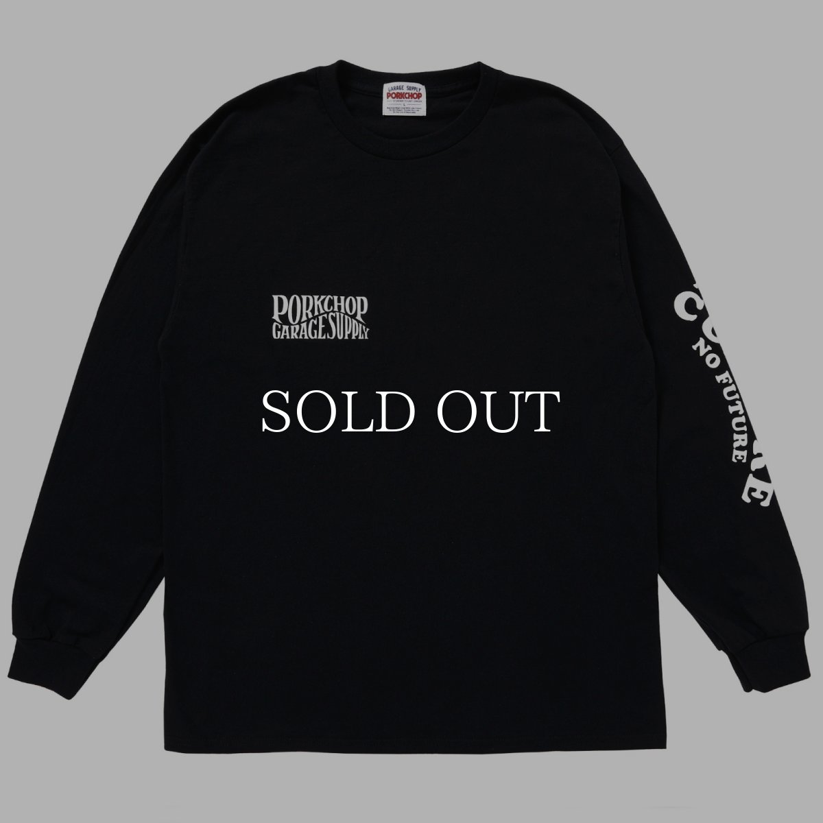 画像1: PORKCHOP GARAGE SUPPLY  WAVE LOGO L/S TEE (1)