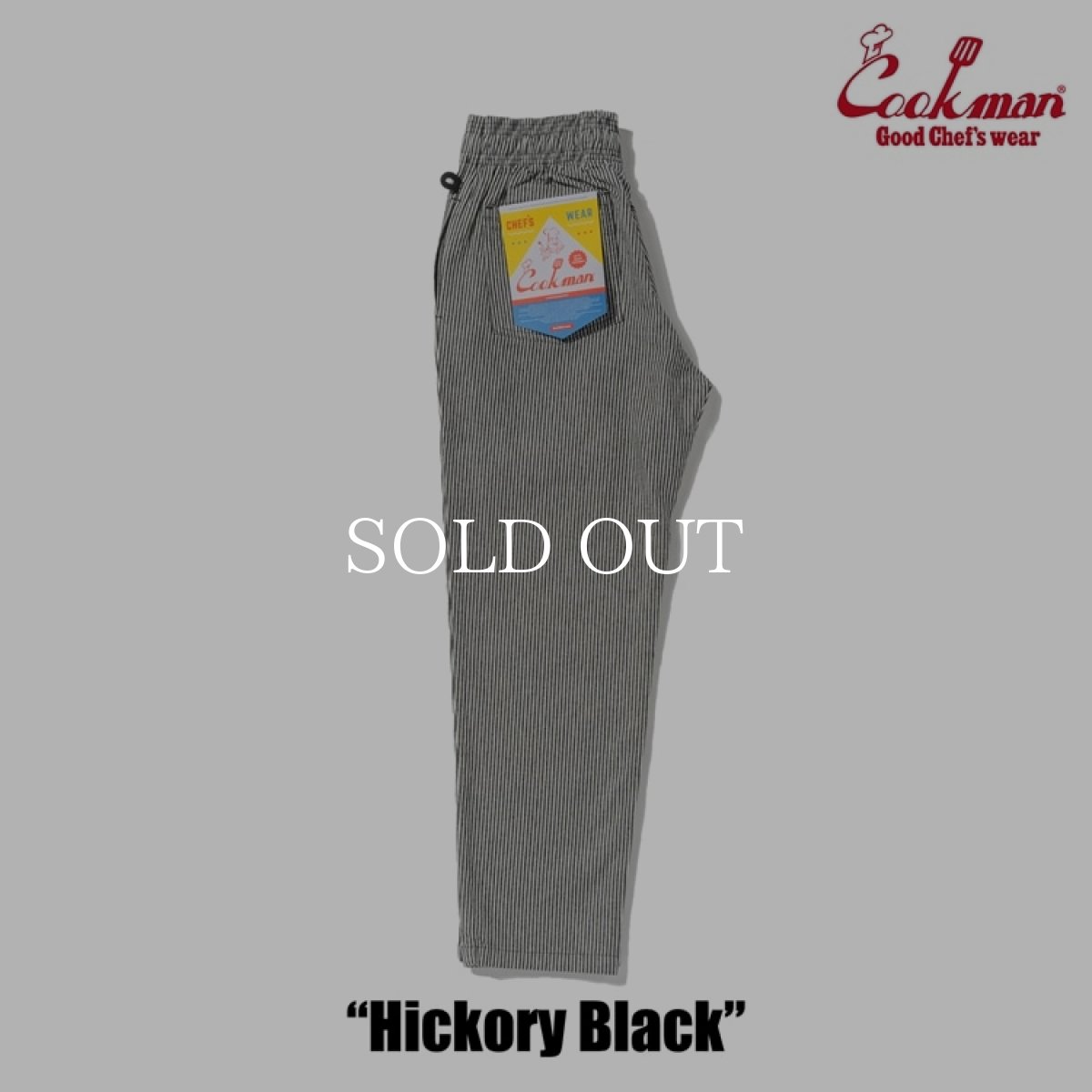 画像4: COOKMAN  シェフパンツ Chef Pants Hickory Black (4)