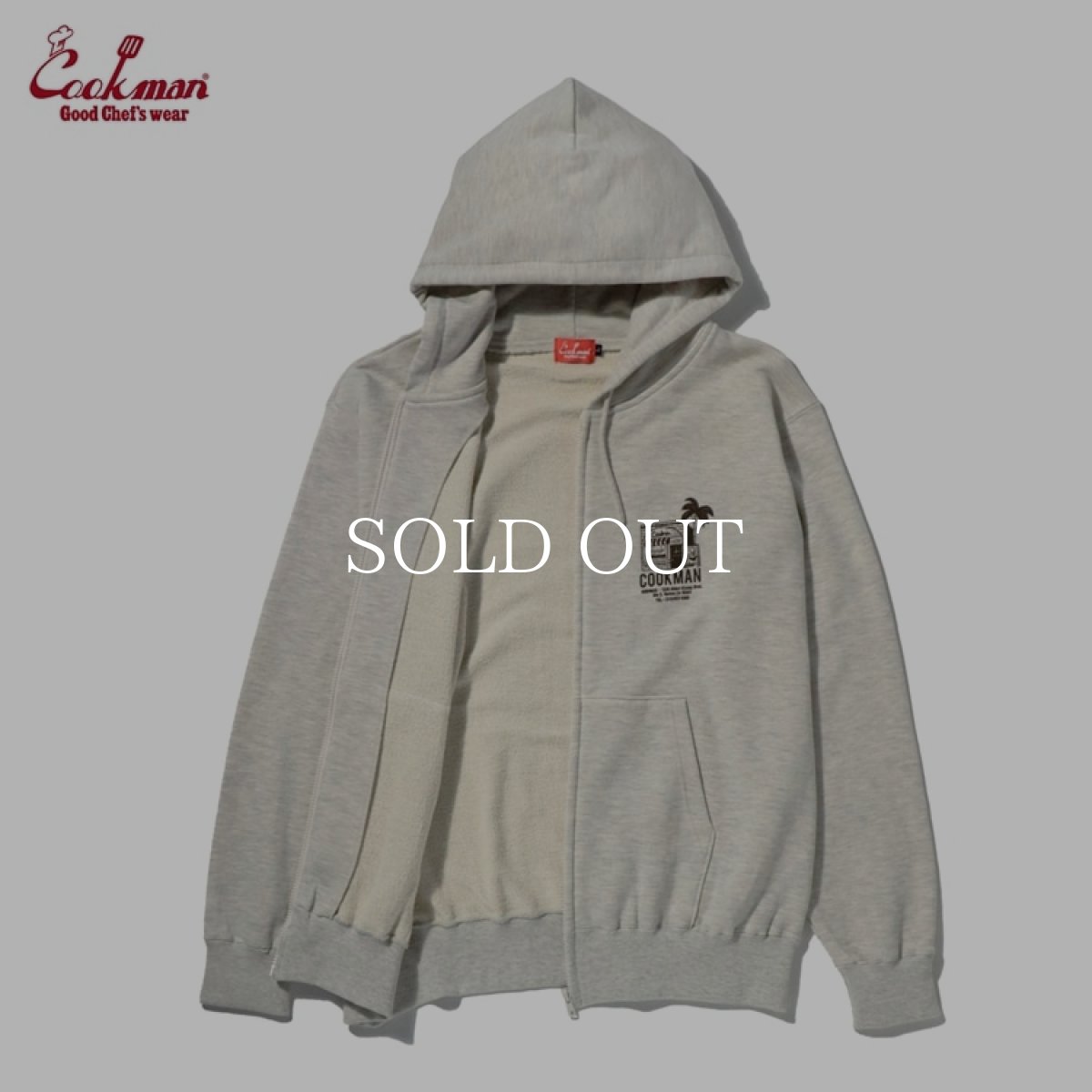 画像7: COOKMAN  フーディー Zip Hoodie TM paint Abbot Kinney (7)