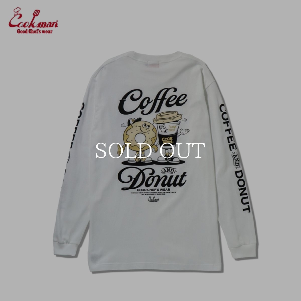 画像8: COOKMAN  ロングスリーブ Tシャツ Coffee & Donut (8)