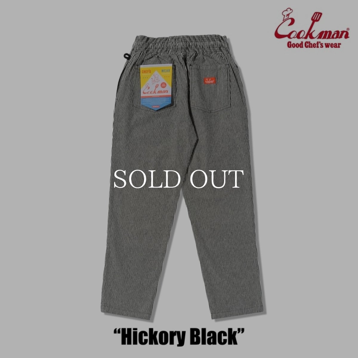 画像3: COOKMAN  シェフパンツ Chef Pants Hickory Black (3)