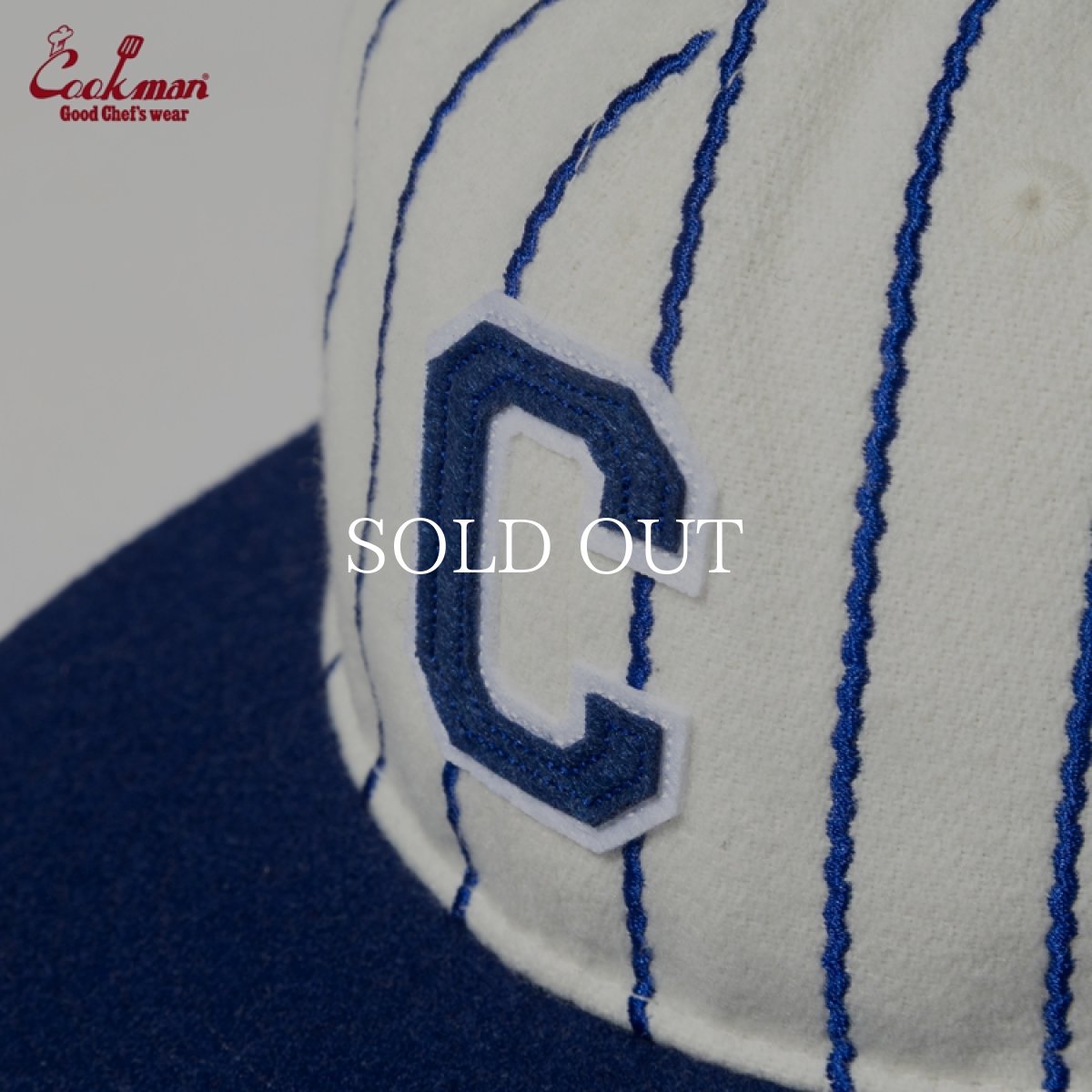 画像5: COOKMAN  キャップ Flat Brim Snapback Cap Stripe Navy (5)