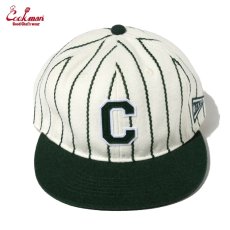 画像2: COOKMAN  キャップ Flat Brim Snapback Cap Stripe Green (2)