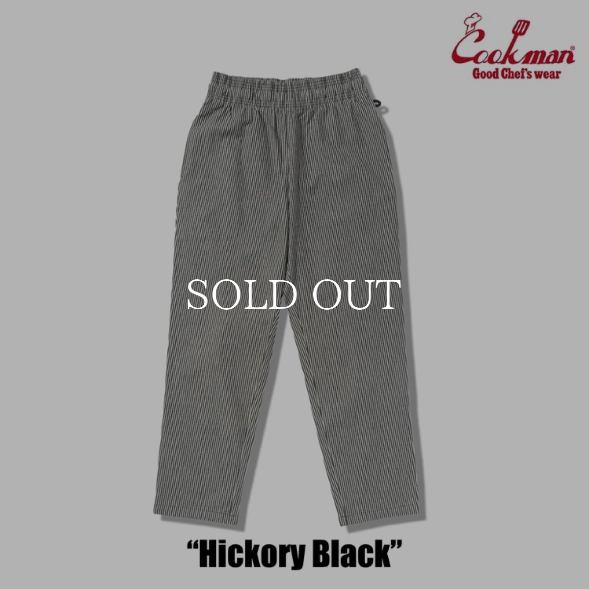 画像2: COOKMAN  シェフパンツ Chef Pants Hickory Black (2)