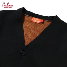 画像3: COOKMAN  カーディガン Knitted Cardigan Flame Black (3)