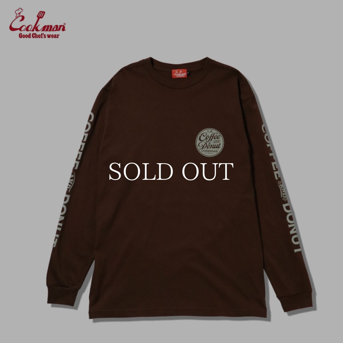 画像2: COOKMAN  ロングスリーブ Tシャツ Coffee & Donut (2)