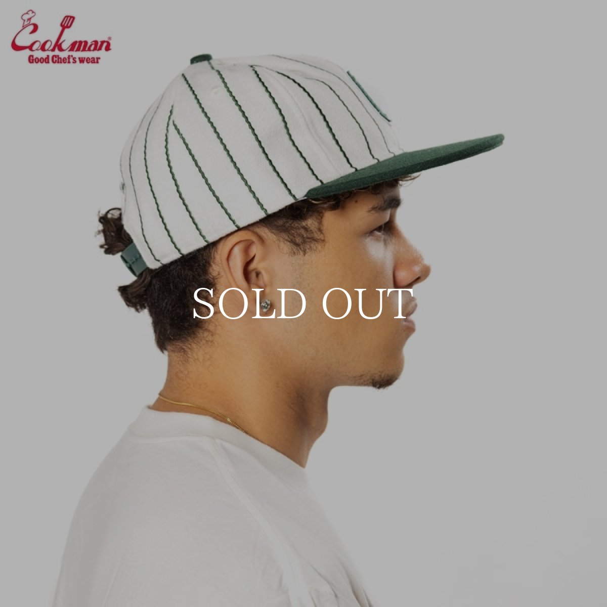 画像8: COOKMAN  キャップ Flat Brim Snapback Cap Stripe Green (8)