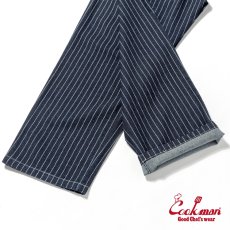 画像8: COOKMAN  シェフパンツ Chef Pants Semiwide Wabash Denim Navy (8)