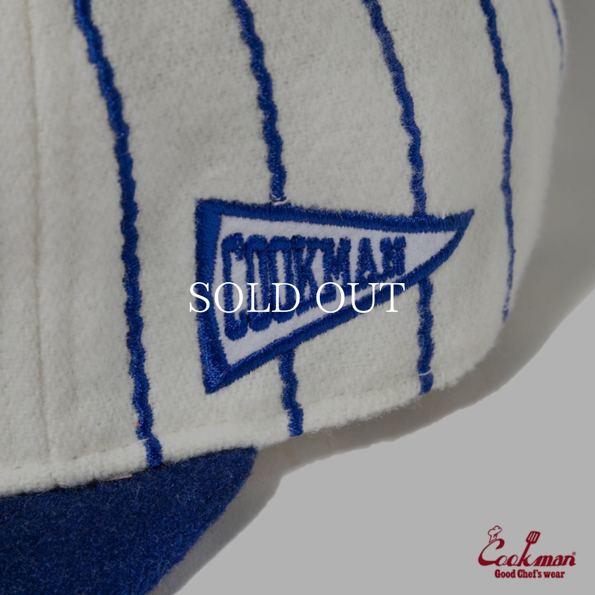 画像6: COOKMAN  キャップ Flat Brim Snapback Cap Stripe Navy (6)