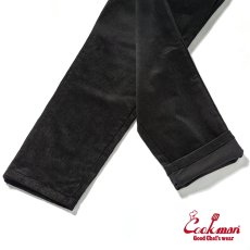 画像7: COOKMAN  ウェイターパンツ Waiter's Pants Corduroy Black (7)
