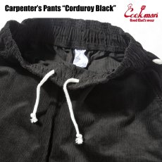 画像5: COOKMAN  カーペンターズ Carpenter's Pants Corduroy Black (5)