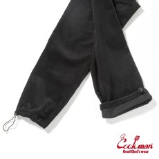画像9: COOKMAN  シェフパンツ Chef Pants SemiwideBlack Belt Corduroy Black (9)