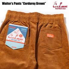 画像6: COOKMAN  ウェイターパンツ Waiter's Pants Corduroy Brown (6)